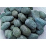 Жадеит камень шлифованный мелкий Орасугский (в ведрах по 20 кг)  для бани и сауны 