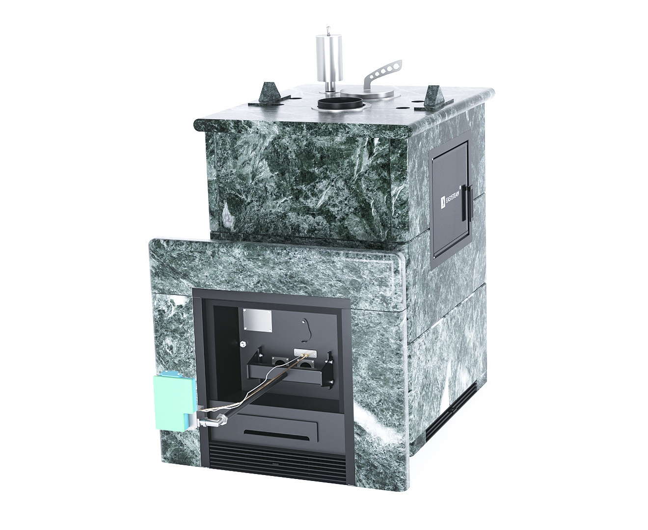 Печь Анапа М2 в полноценном кожухе с закрытым верхом