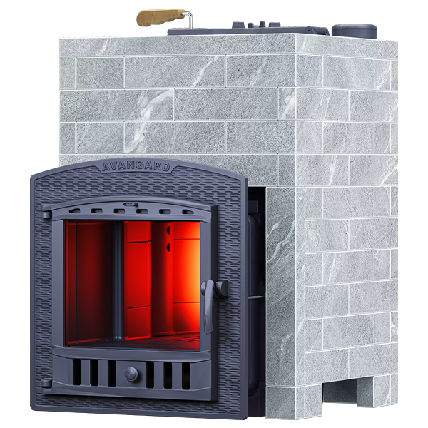 На фото изображено: Облицовка для печей Авангард Классика Авангард 35 кирпич Талькохлорит (940/40)
