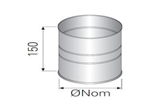 Адаптер внешний-внешний д. 200 P+