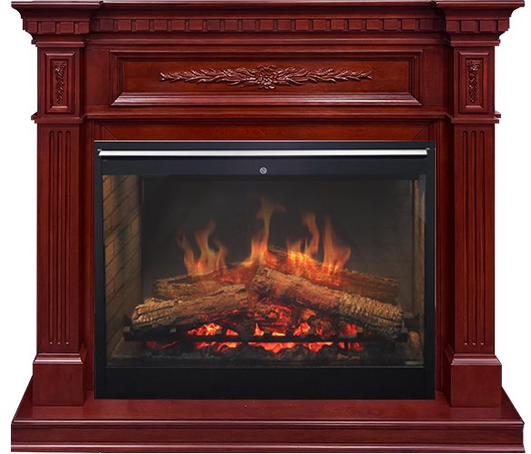 Каминокомплект Luxemburg - Темная вишня с очагом Symphony 30'' DF3020-INT