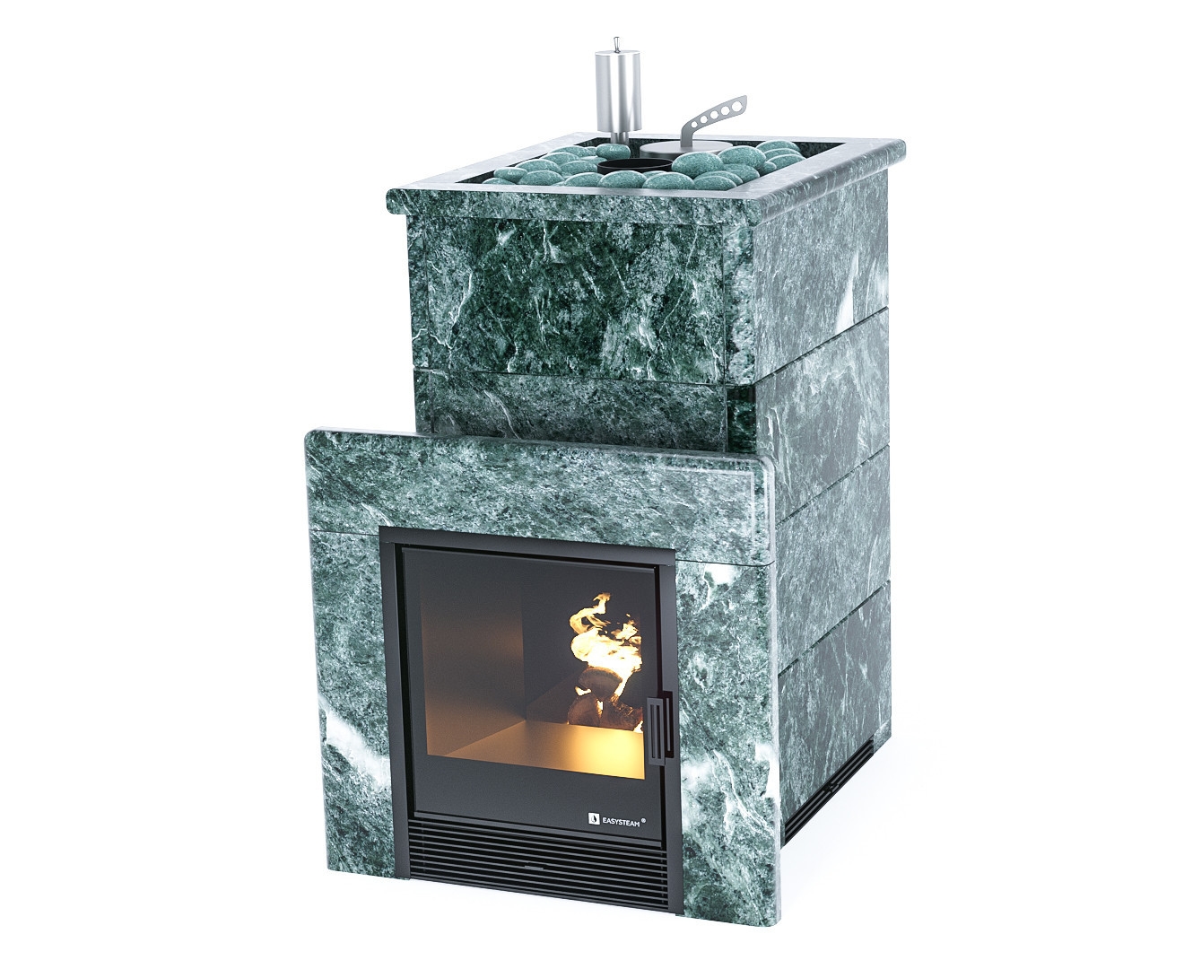 Печь Сочи в полноценном кожухе с открытым верхом