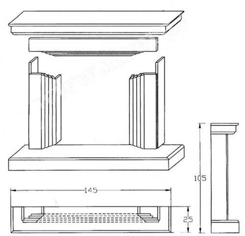На фото изображено: Портал GASSET, Blanco Statuario (Crumar)