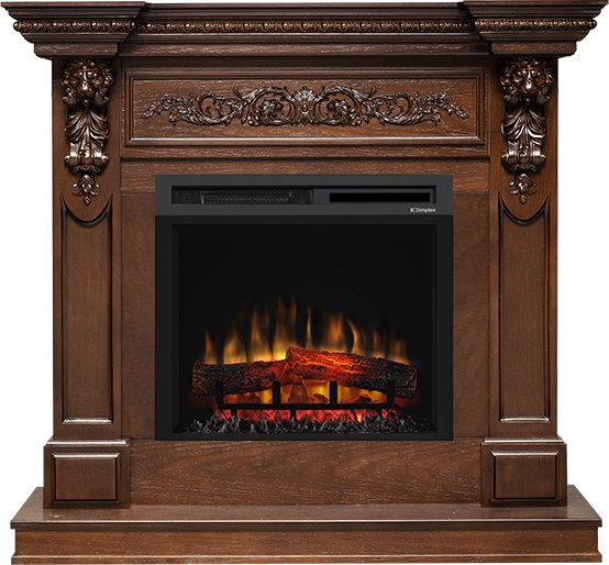 Каминокомплект Lancaster - Темный дуб с очагом XHD23L-INT