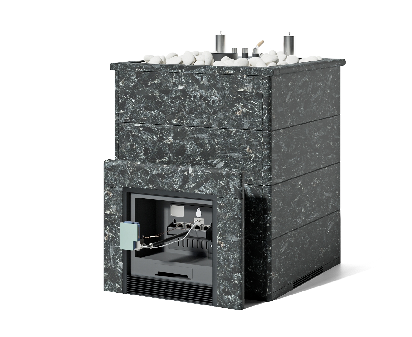 Печь Домна 60 К в полноценном кожухе