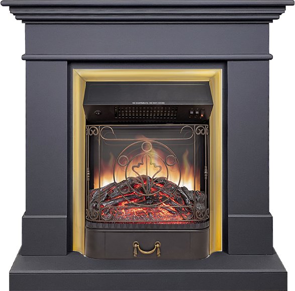Каминокомплект California SFT (Разборный) - Серый графит с очагом Majestic FX M Brass