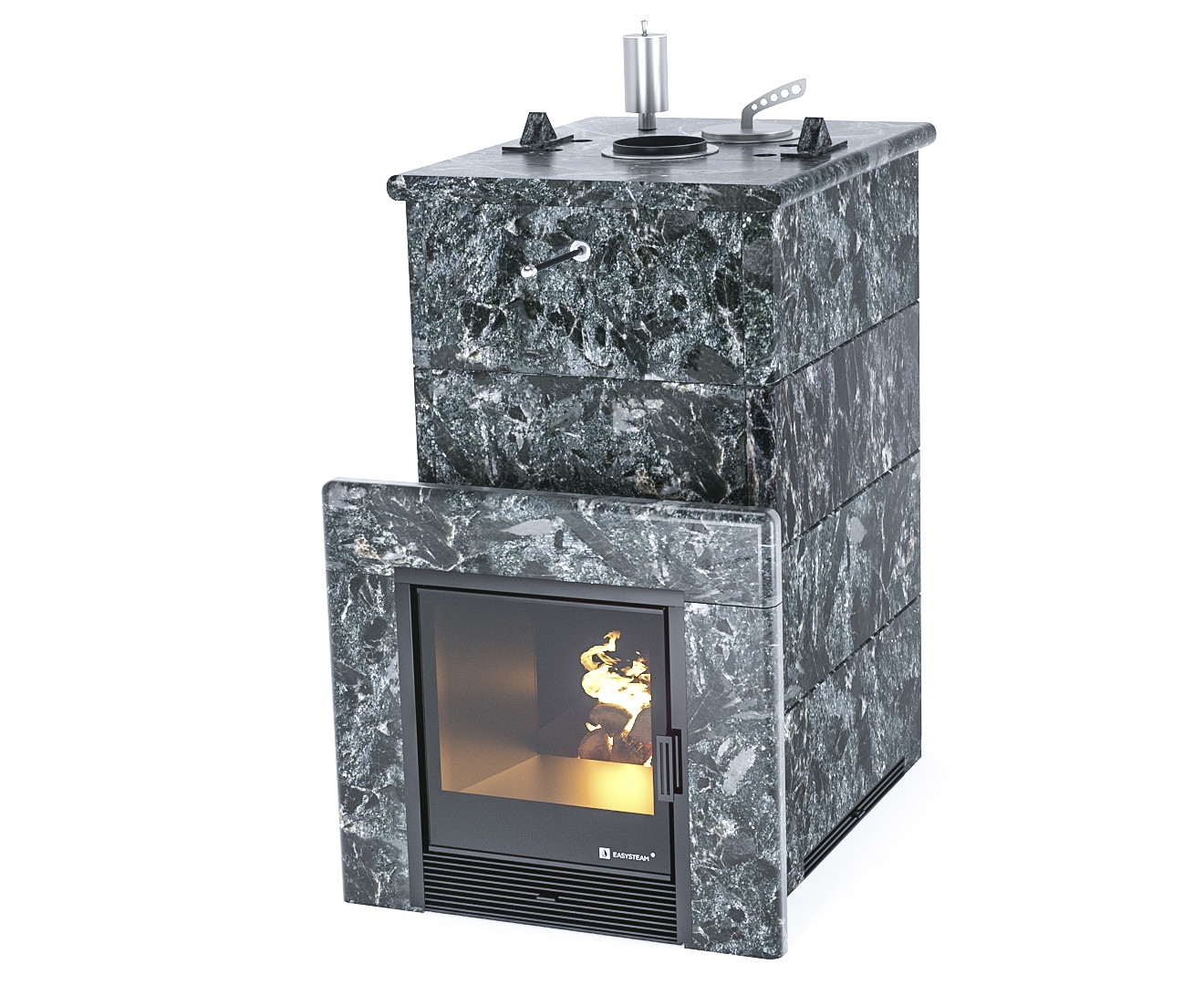 Печь Геленджик в полноценном кожухе с закрытым верхом