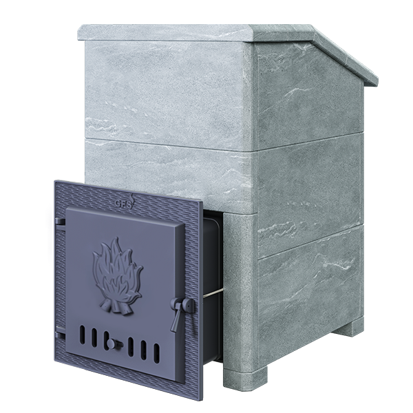 Чугунная печь для бани Комплект GFS ЗК 18 Президент 830/40 Талькохлорит