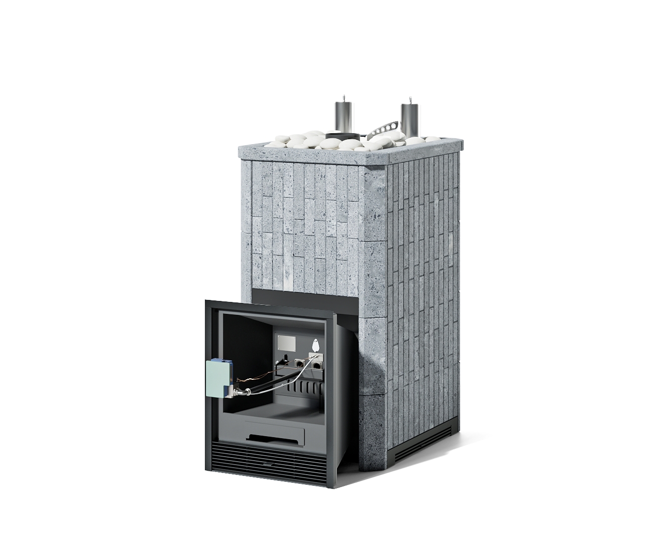 Печь Сочи К в полноценном наборном кожухе