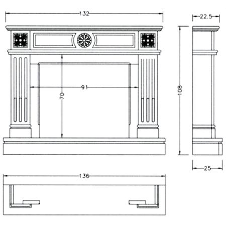 На фото изображено: Портал DALI, Bianco Nieve (Crumar)