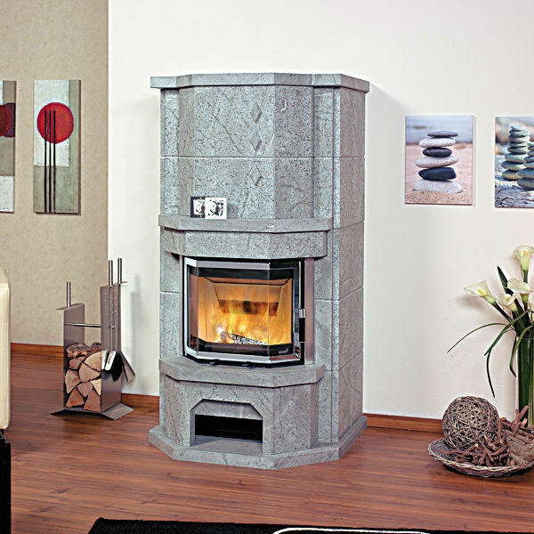 Облицовка 6/4 + топка 800/45 K, чёрная рамка (Hark)