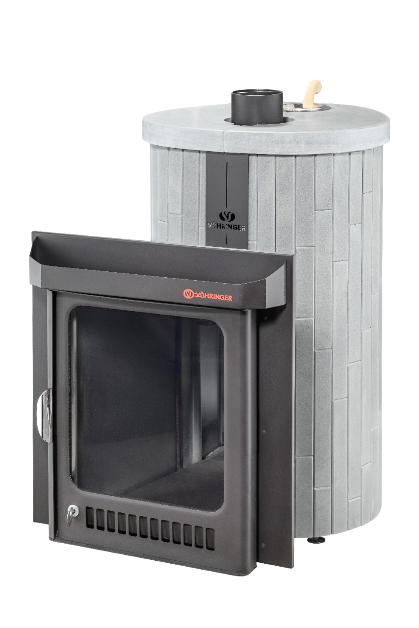 Печь для бани Оптима ПФ ("Серый велюр" наборный)