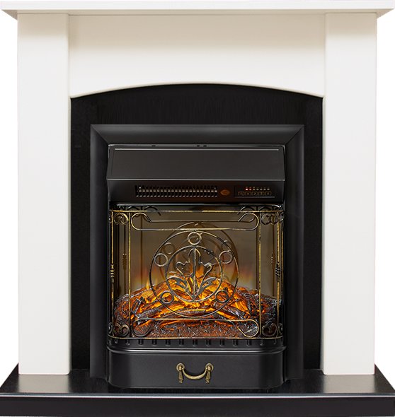 Каминокомплект Baltimore - Слоновая кость, черный с очагом Majestic FX M Black RC