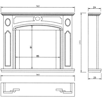 На фото изображено: Портал MONET, Crema Marfil (Crumar)
