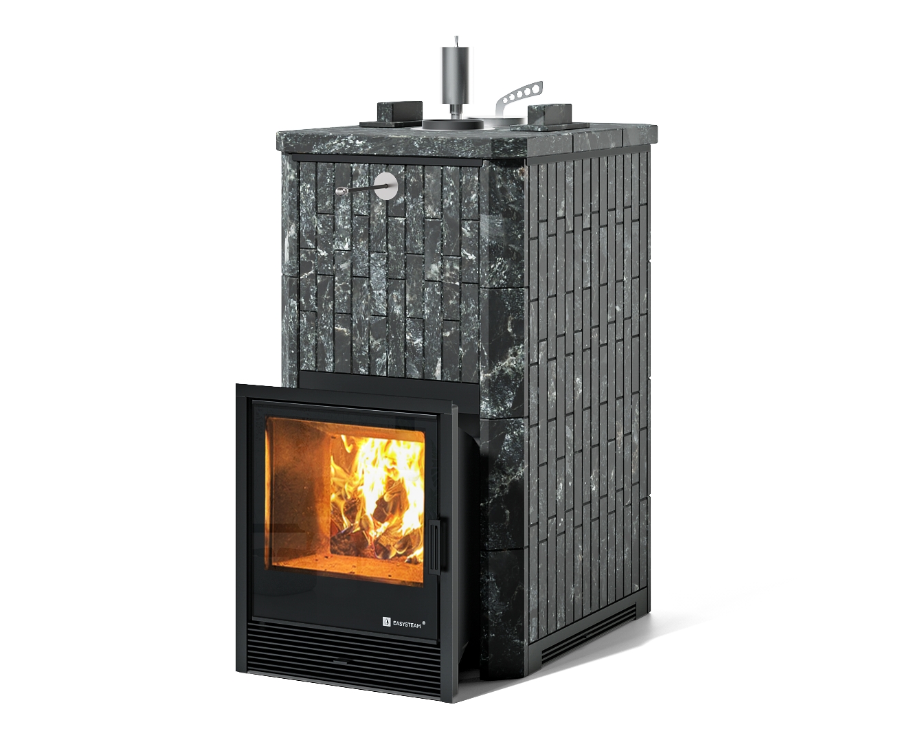 Печь Сочи в наборном полноценном кожухе с закрытым верхом